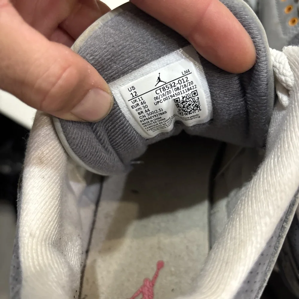 Size 12 - Jordan 3 Retro Mid Cool Grey